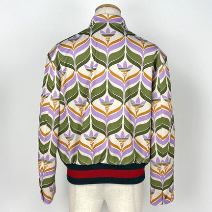 Gucci Trefoil Print Jacket Adidas Green Purple Ivory — view 3