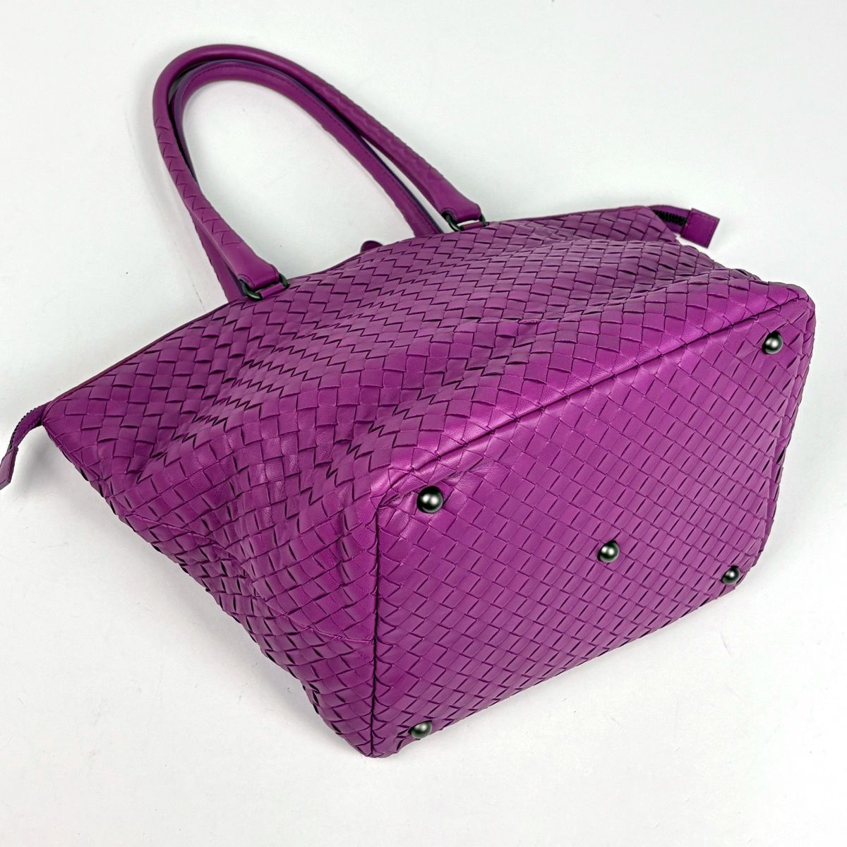 Bottega Veneta Intrecciato Tote Leather Purple — view 2