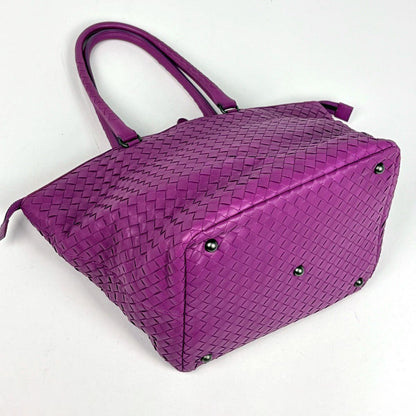 Bottega Veneta Intrecciato Tote Leather Purple — view 2