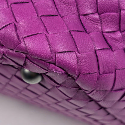 Bottega Veneta Intrecciato Tote Leather Purple — view 3
