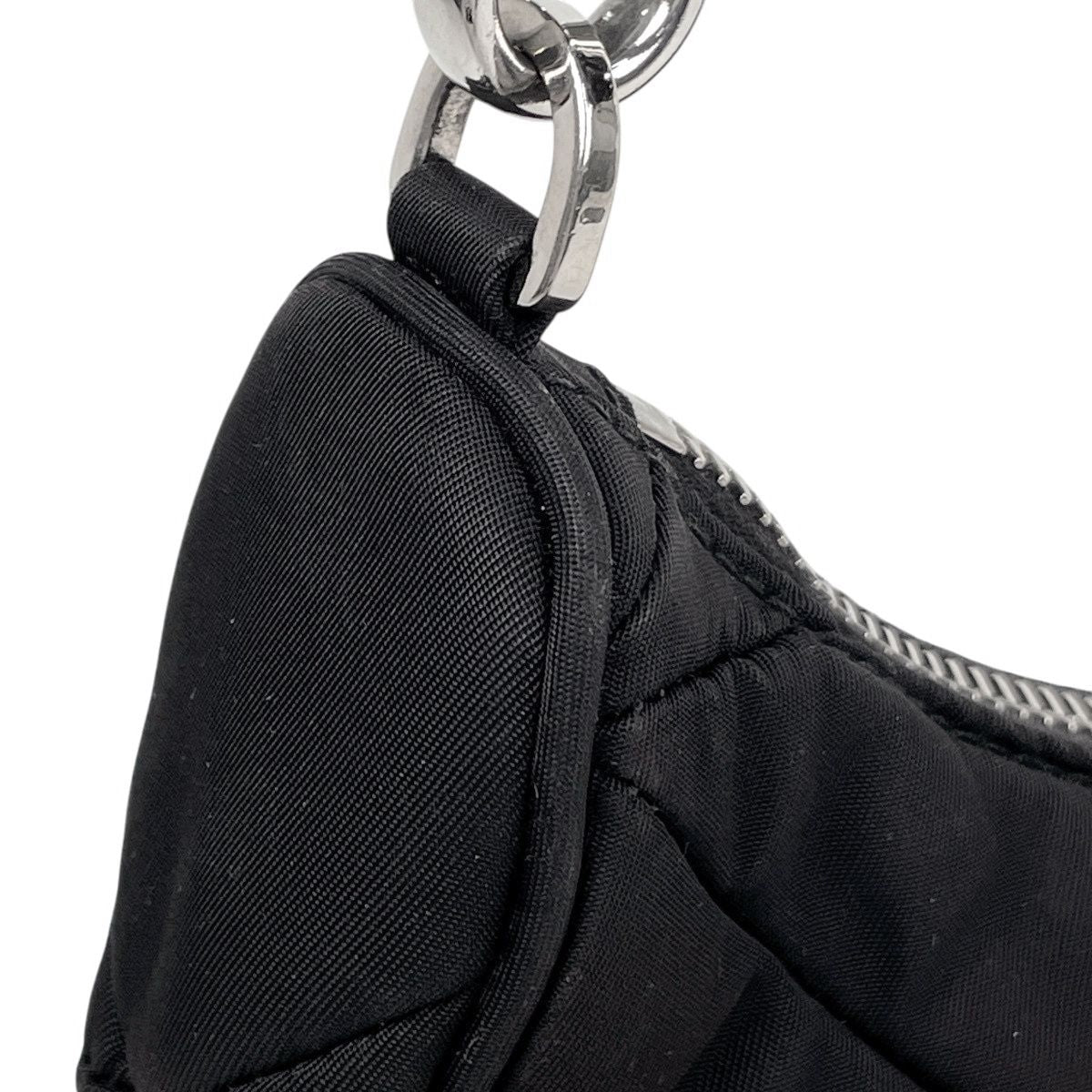 Prada Padette Re-Nylon Shoulder Bag Nero — view 7