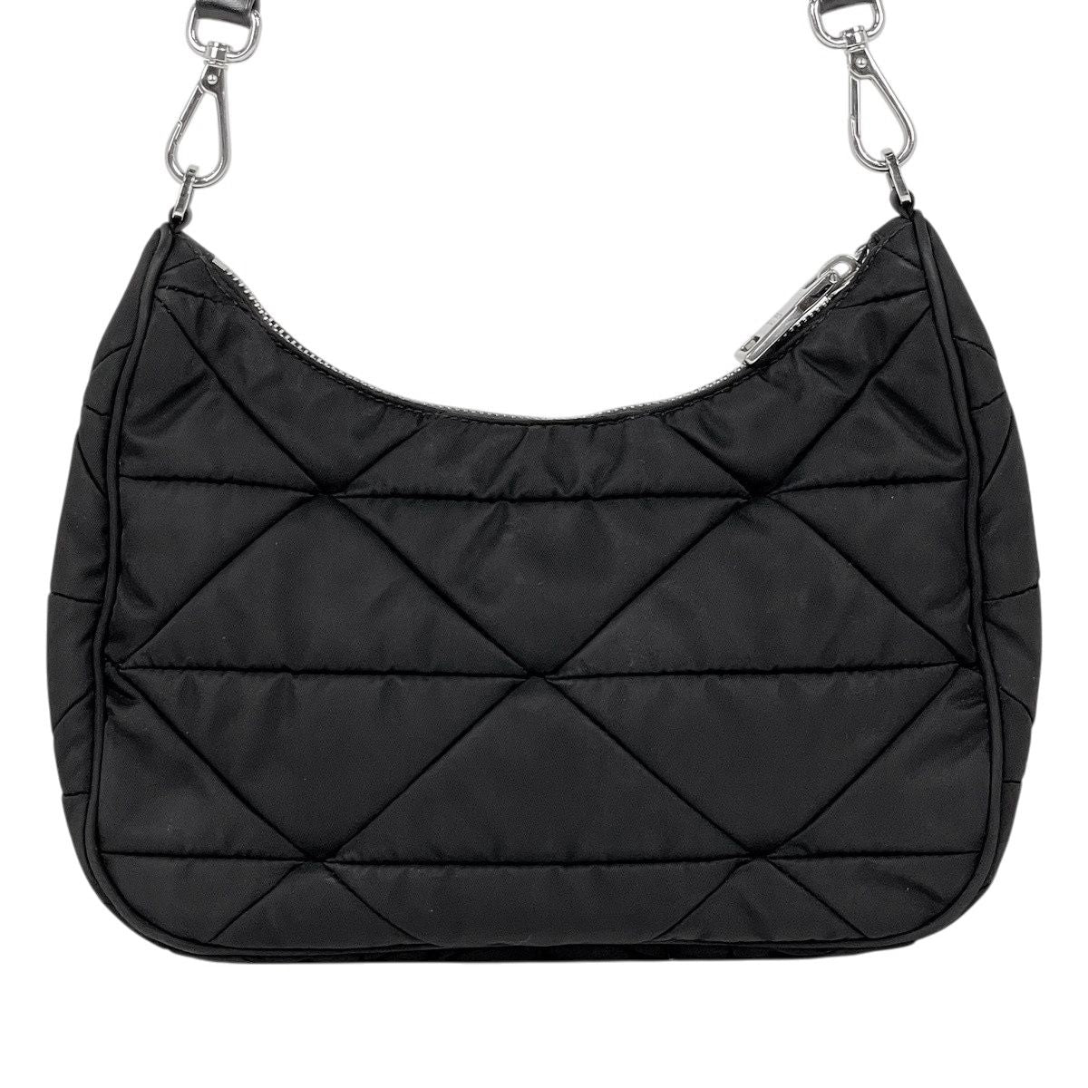 Prada Padette Re-Nylon Shoulder Bag Nero — view 3