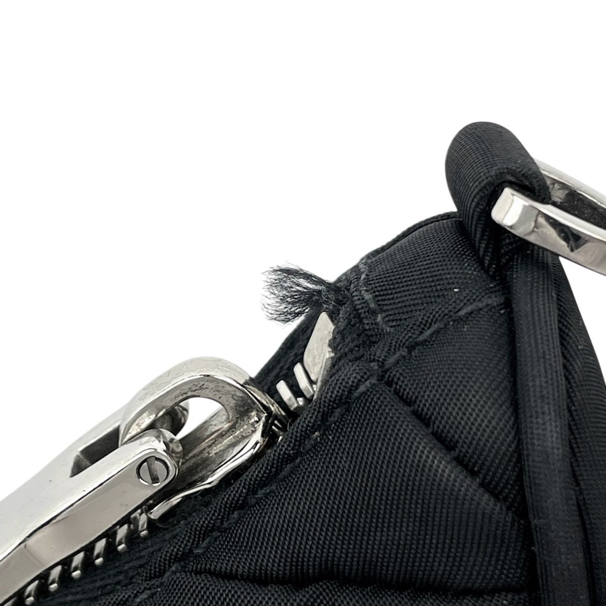 Prada Padette Re-Nylon Shoulder Bag Nero — view 8