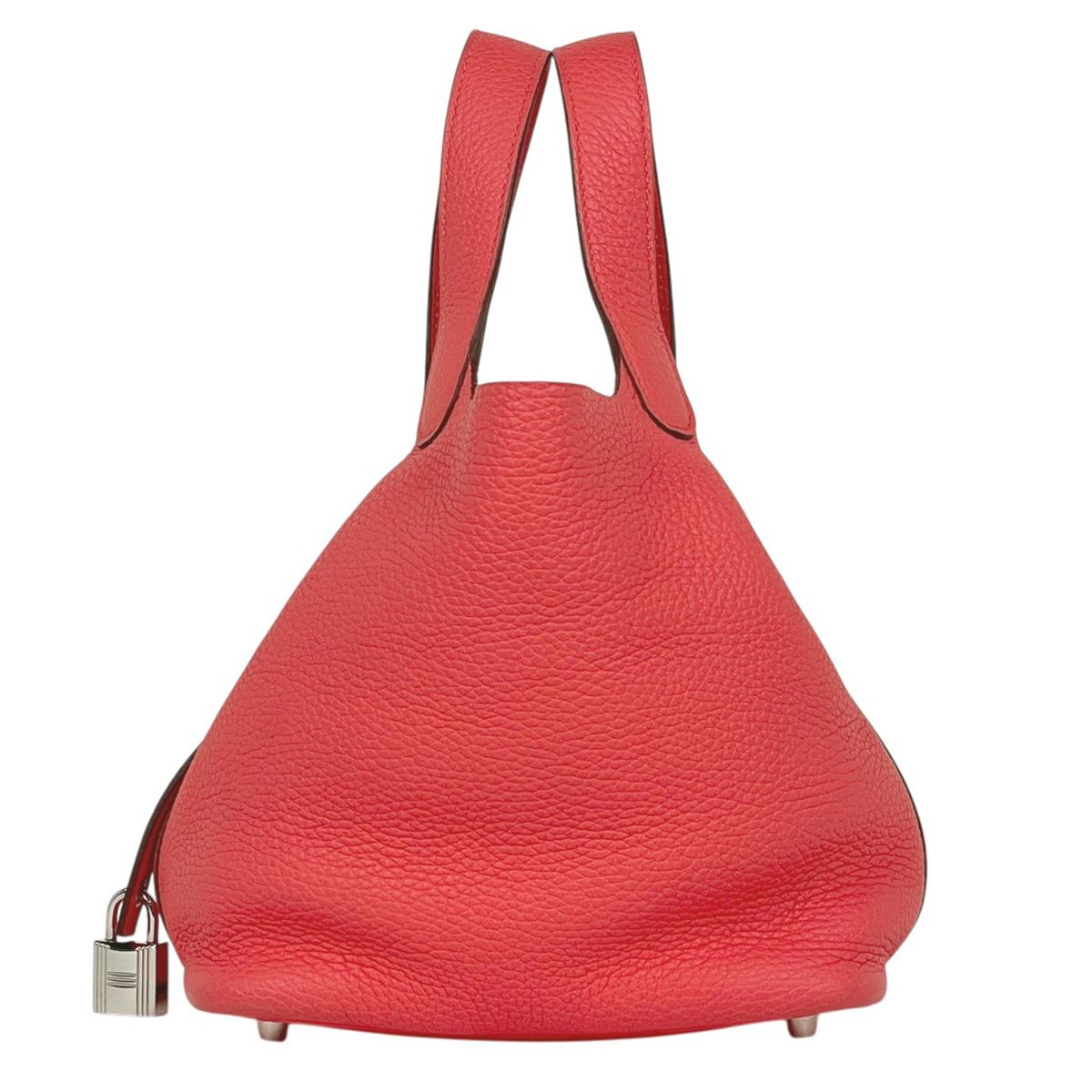 Hermes Picotin Lock PM Mini Bag Taurillon Clemence Rose Texas — view 4