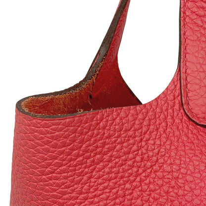 Hermes Picotin Lock PM Mini Bag Taurillon Clemence Rose Texas — view 7
