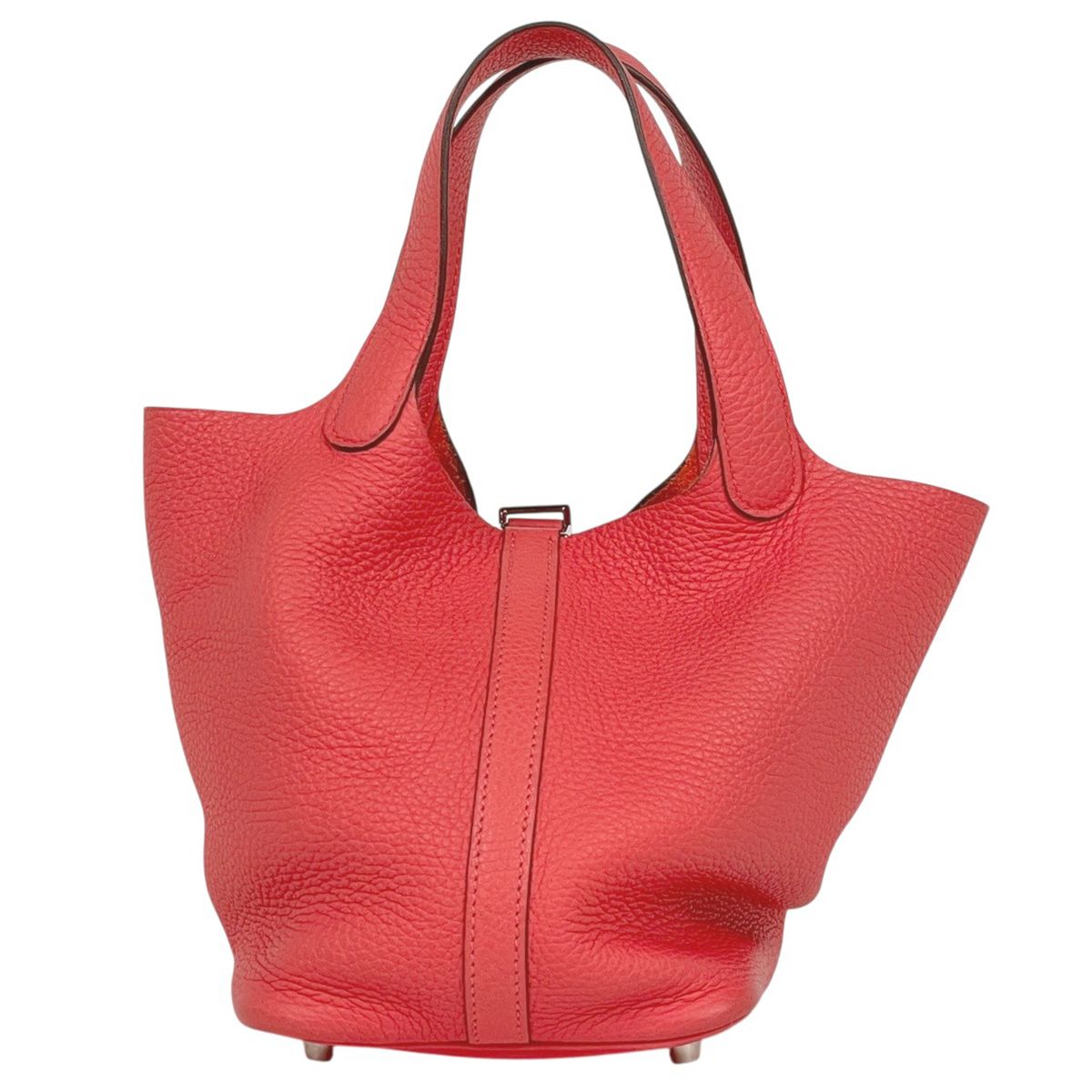 Hermes Picotin Lock PM Mini Bag Taurillon Clemence Rose Texas — view 3