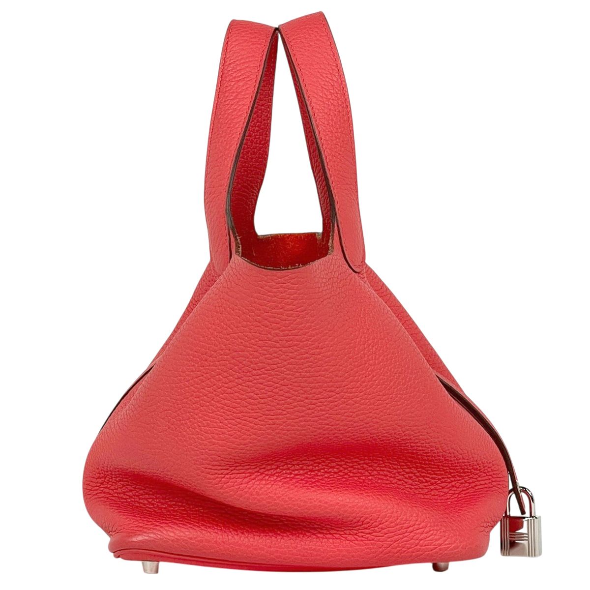 Hermes Picotin Lock PM Mini Bag Taurillon Clemence Rose Texas — view 2