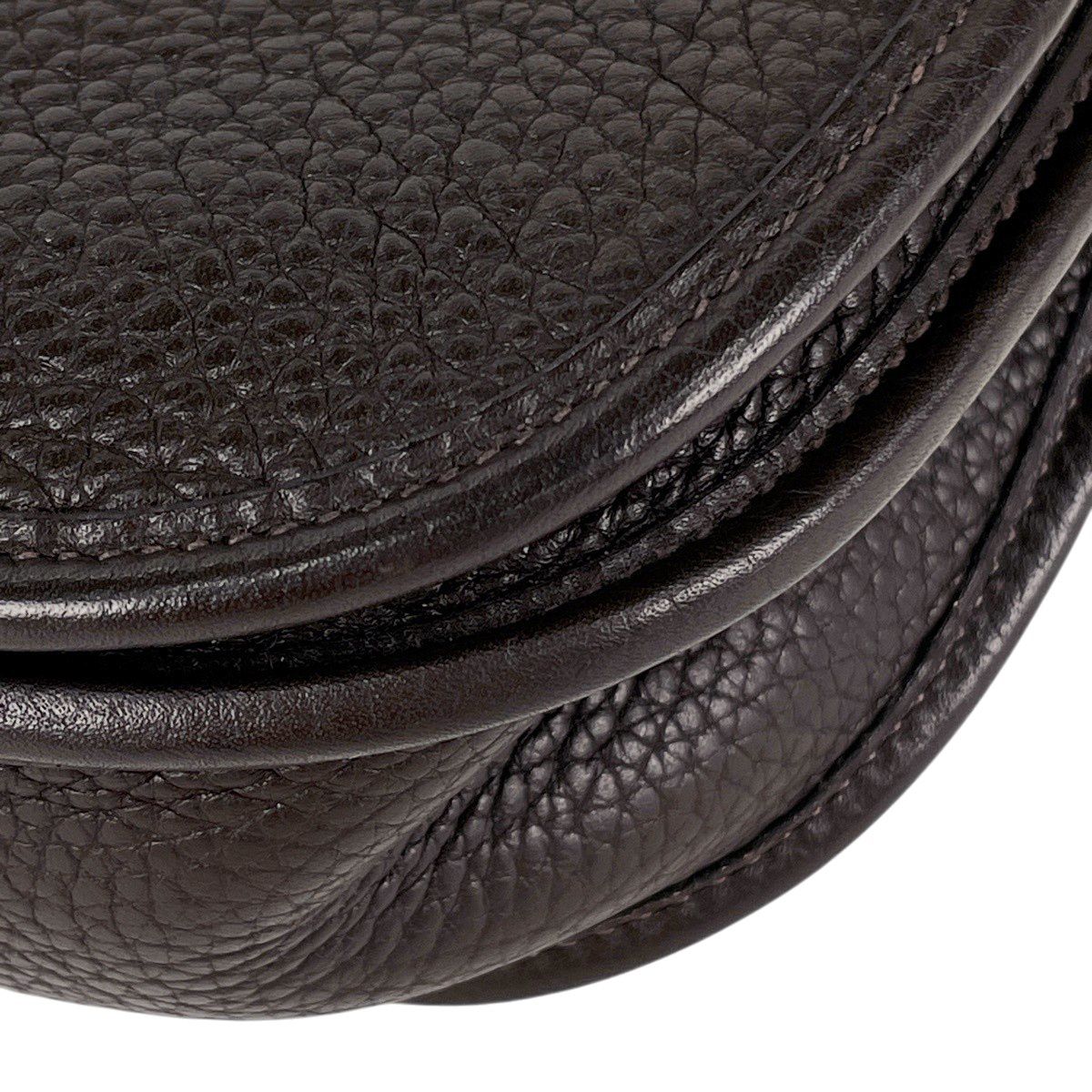 Hermes Evelyne 2 PM Perforated Logo Shoulder Bag Taurillon Clemence Ebene — view 6