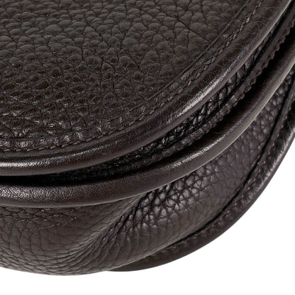 Hermes Evelyne 2 PM Perforated Logo Shoulder Bag Taurillon Clemence Ebene — view 6
