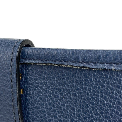 Hermes Evelyne 1 GM Perforated Logo Gray Shoulder Bag Leather Blue — view 7