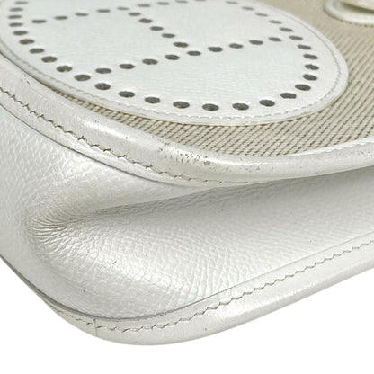 Hermes Evelyne TPM Amazon Pochette Mini Perforated Shoulder Bag Toile Ash — view 6
