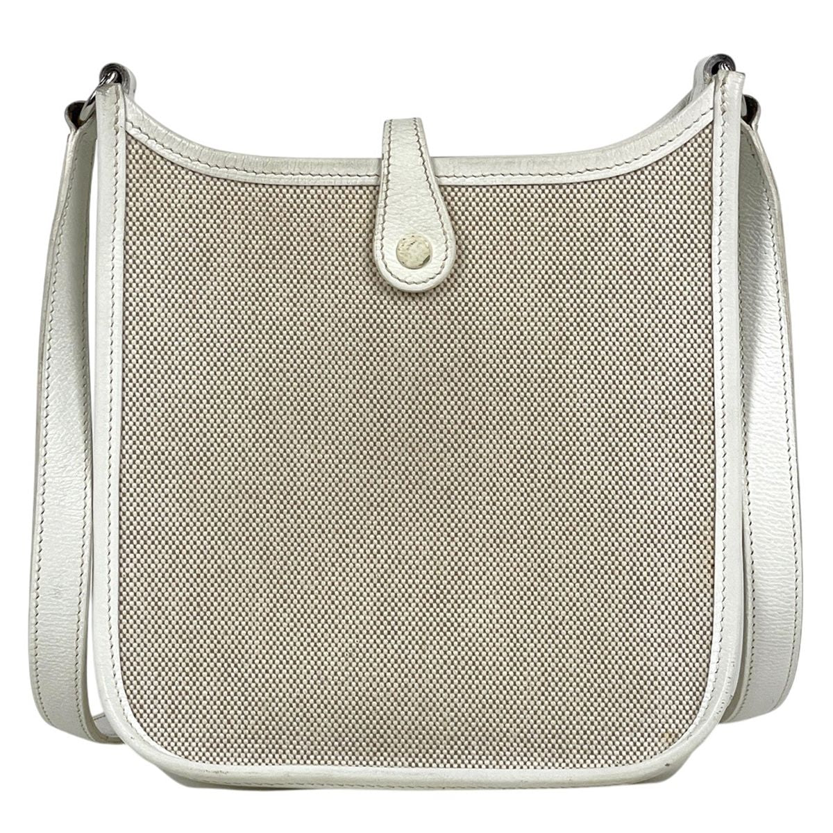 Hermes Evelyne TPM Amazon Pochette Mini Perforated Shoulder Bag Toile Ash — view 3