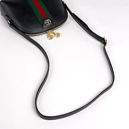 Gucci Ophidia Shoulder Bag Sherry Line Web Leather Black — view 5