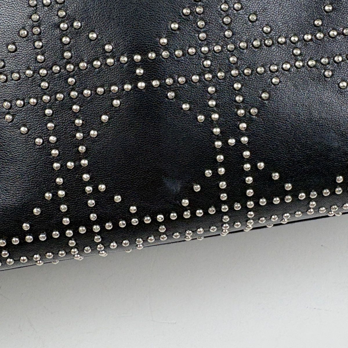 Dior Lady Studs Cannage Handbag Leather Black — view 6