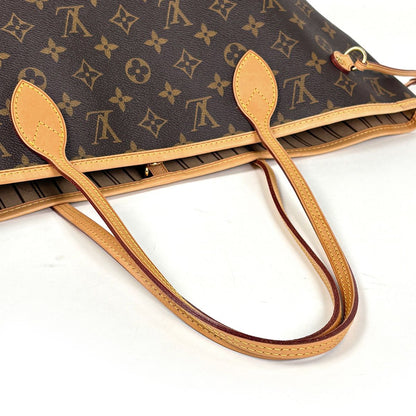 Louis Vuitton Neverfull MM Shoulder Bag Tote Monogram Brown — view 6