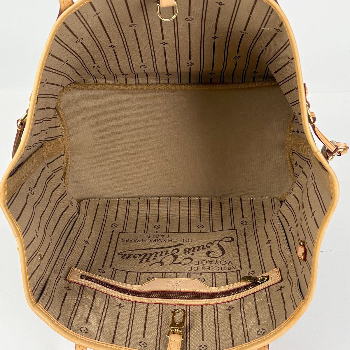 Louis Vuitton Neverfull MM Shoulder Bag Tote Monogram Brown — view 7