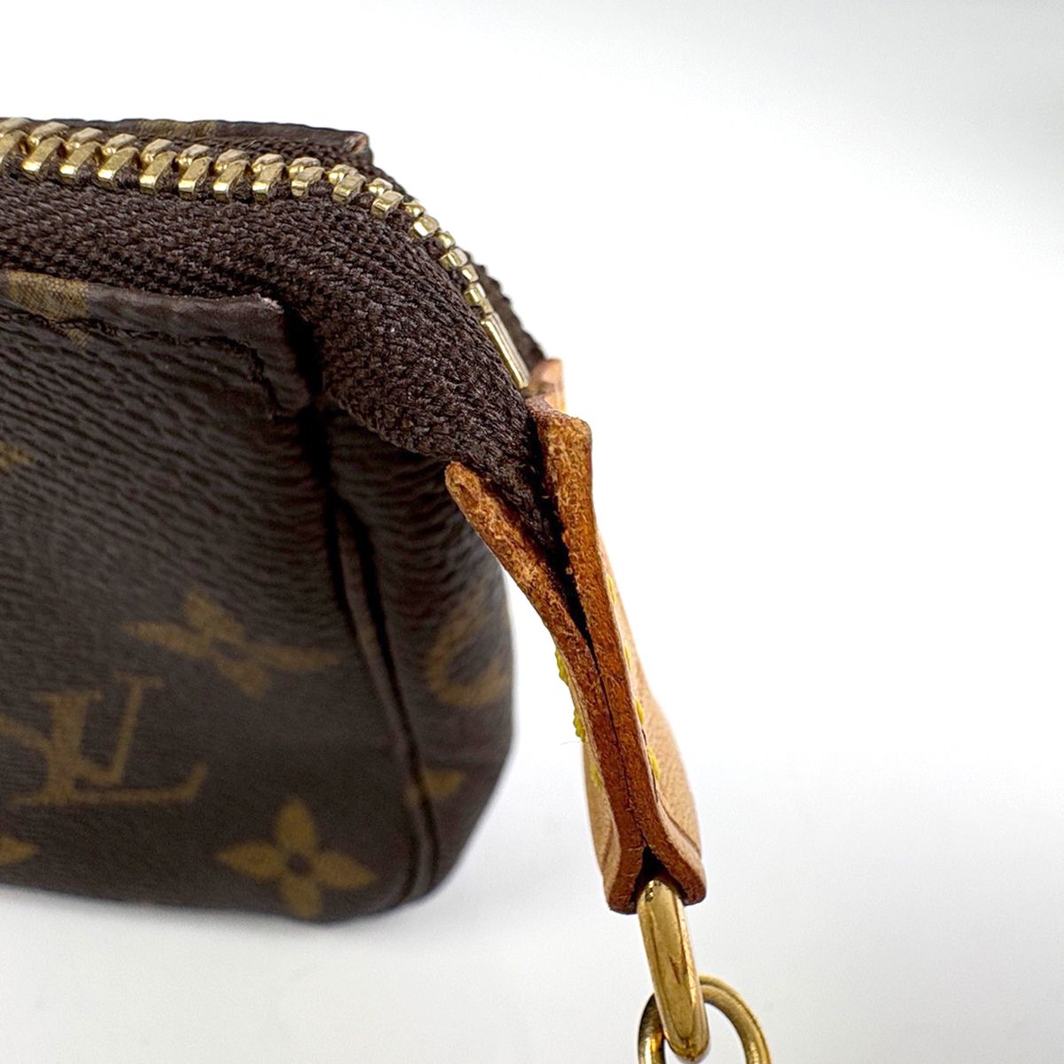Louis Vuitton Mini Pochette Makeup Cosmetics Pouch Monogram Brown — view 5