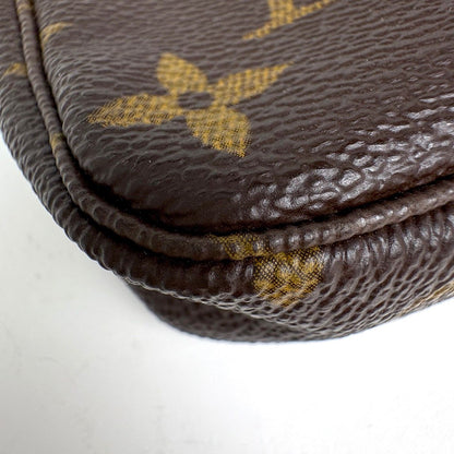 Louis Vuitton Mini Pochette Makeup Cosmetics Pouch Monogram Brown — view 3