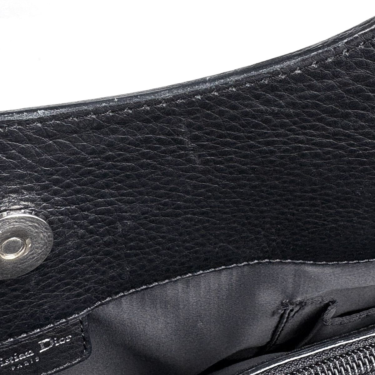Dior Street Chic Handbag Logo Trotter Pattern Canvas Black — view 8