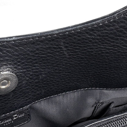 Dior Street Chic Handbag Logo Trotter Pattern Canvas Black — view 8