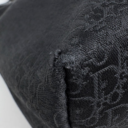 Dior Street Chic Handbag Logo Trotter Pattern Canvas Black — view 3