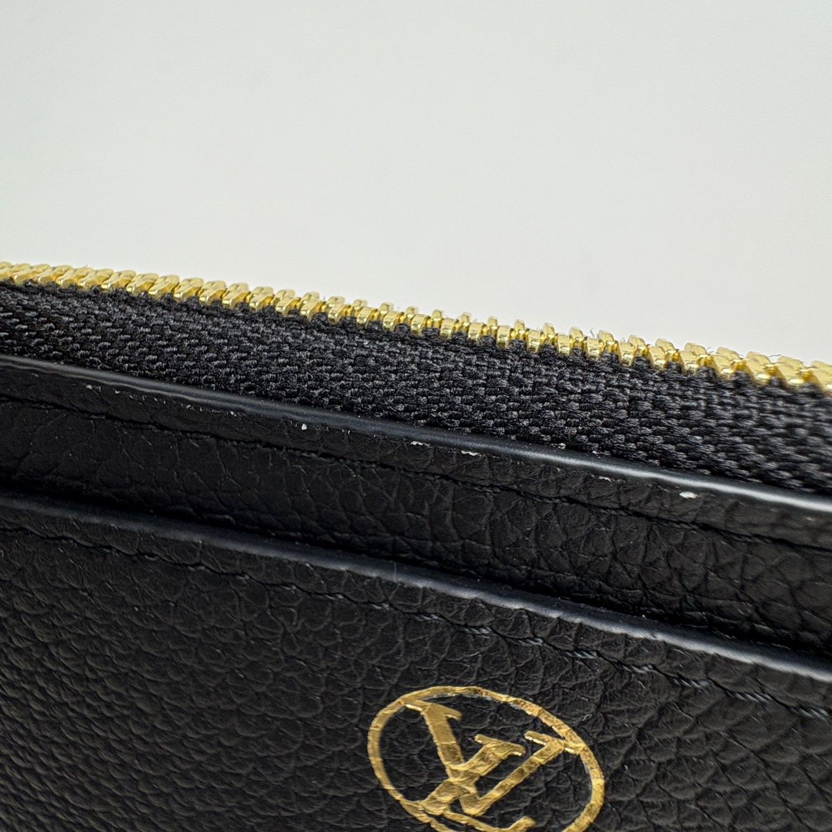Louis Vuitton Card Holder Low Key L-shaped Zipper Case Leather Monogram Noir — view 5