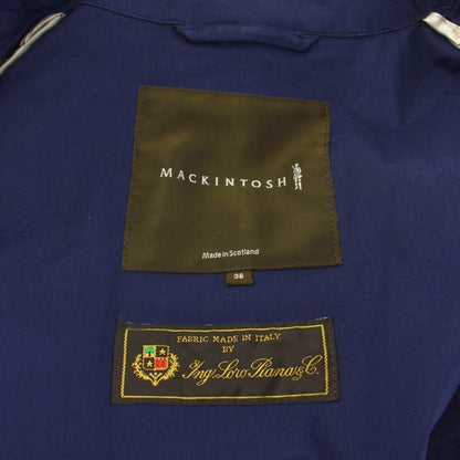 Loro Piana Mackintosh Cotton Stainless Steel Coat Middle Length 36 Blue EA KU — view 4