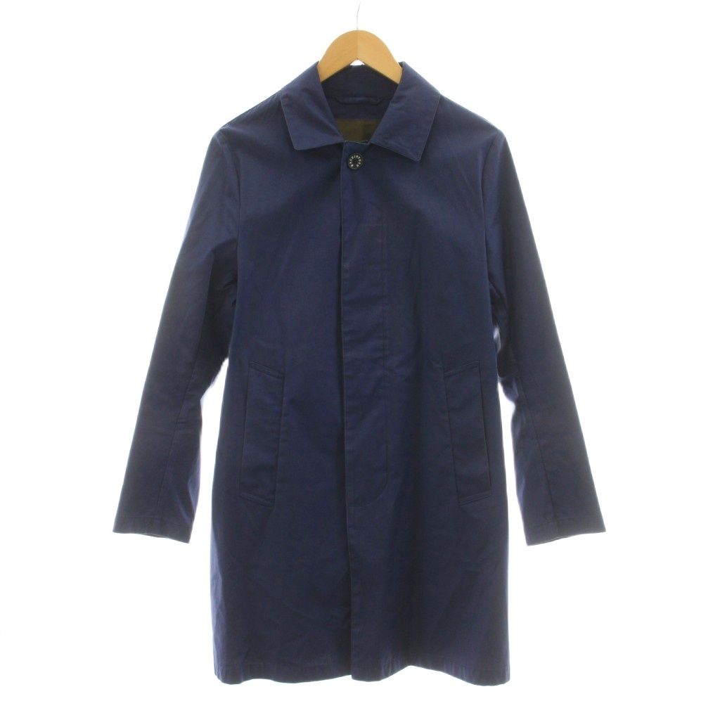 Loro Piana Mackintosh Cotton Stainless Steel Coat Middle Length 36 Blue EA KU