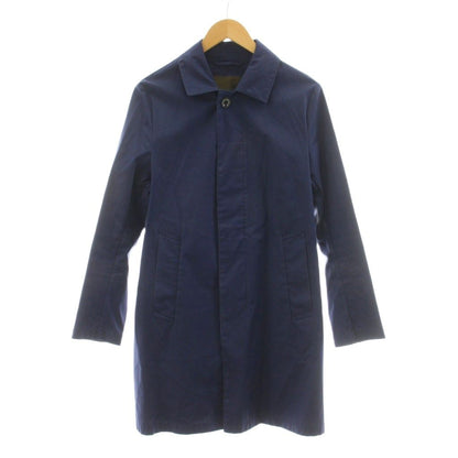 Loro Piana Mackintosh Cotton Stainless Steel Coat Middle Length 36 Blue EA KU
