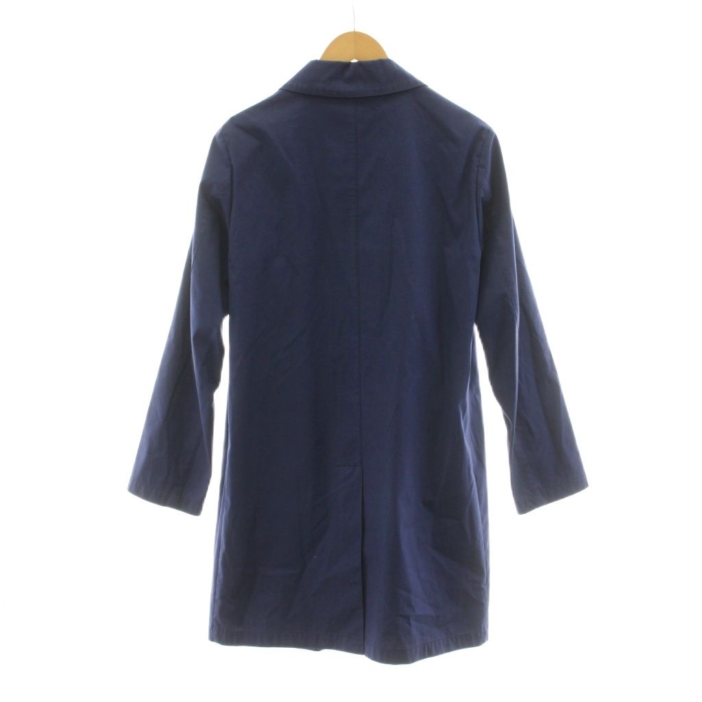 Loro Piana Mackintosh Cotton Stainless Steel Coat Middle Length 36 Blue EA KU — view 2