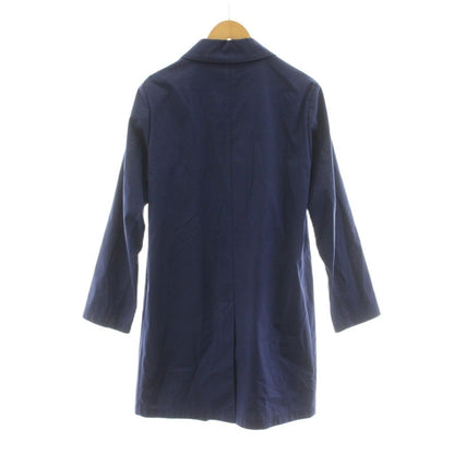 Loro Piana Mackintosh Cotton Stainless Steel Coat Middle Length 36 Blue EA KU — view 2