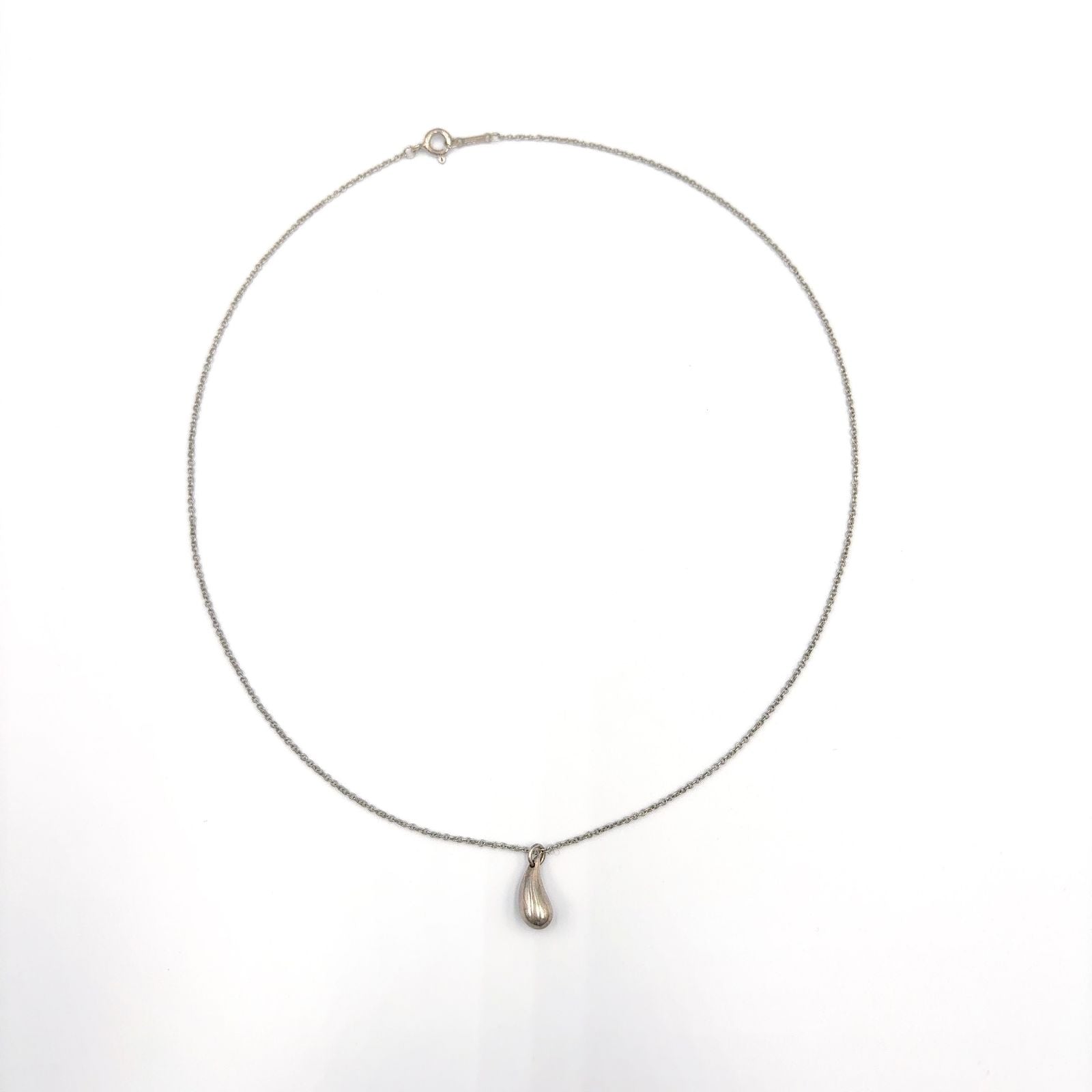 Tiffany & Co Teardrop Silver Necklace — view 3