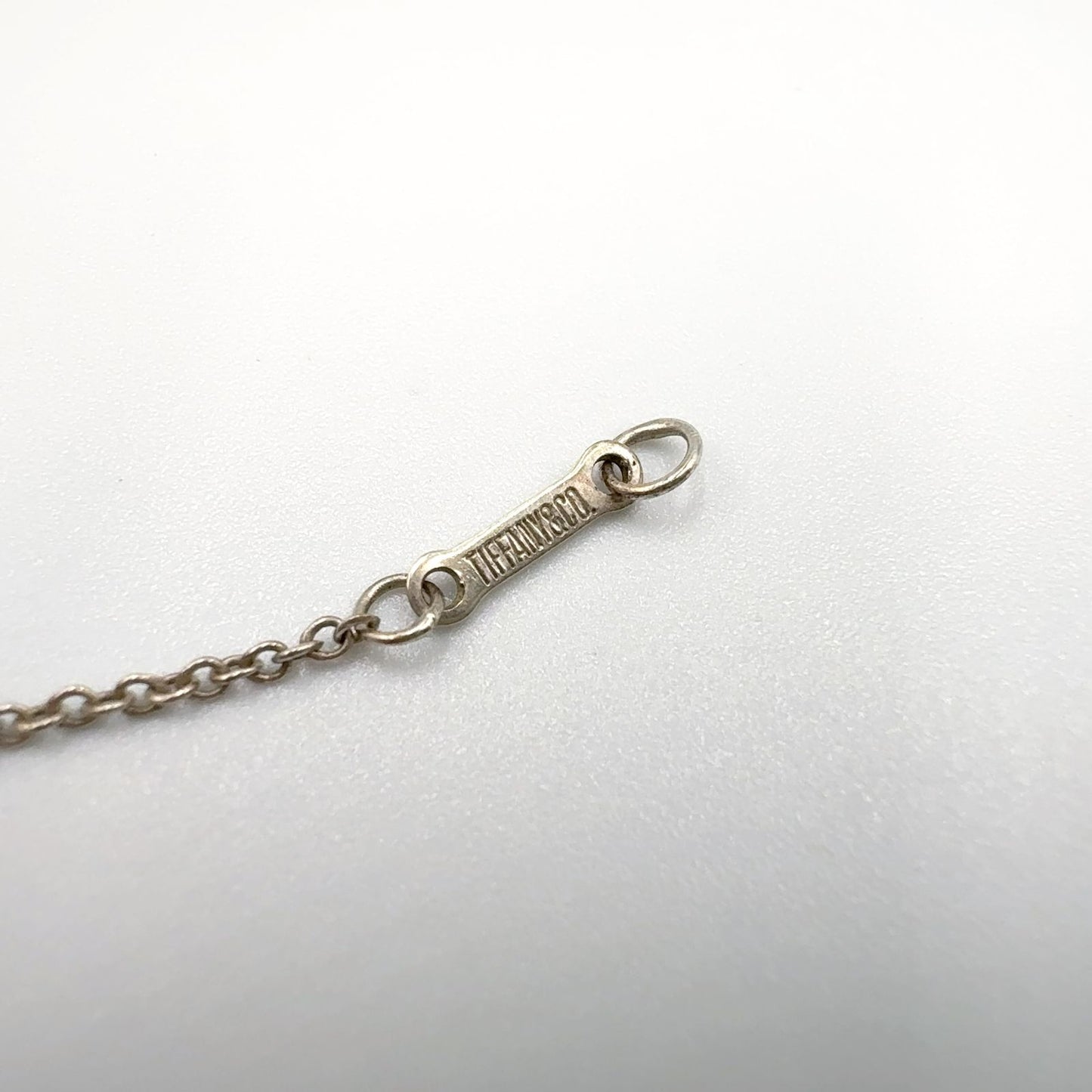 Tiffany & Co Teardrop Silver Necklace — view 4