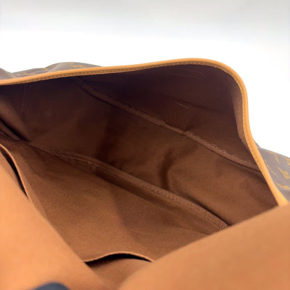 Louis Vuitton Saumur 35 Monogram Leather Brown Shoulder Bag Gold — view 4