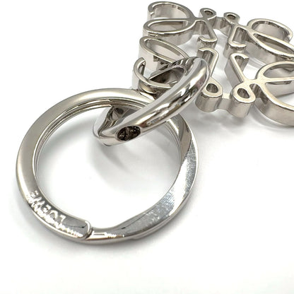 Loewe Anagram Bag Charm Metal Silver Key Ring — view 7