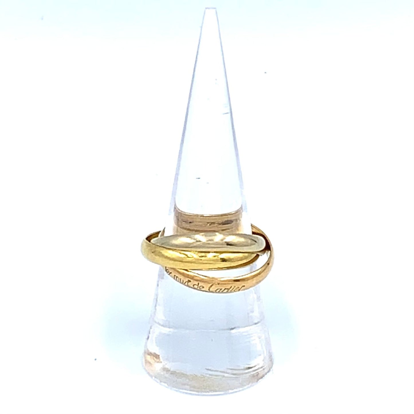 Cartier Trinity Yellow Gold Pink White Ring — view 5