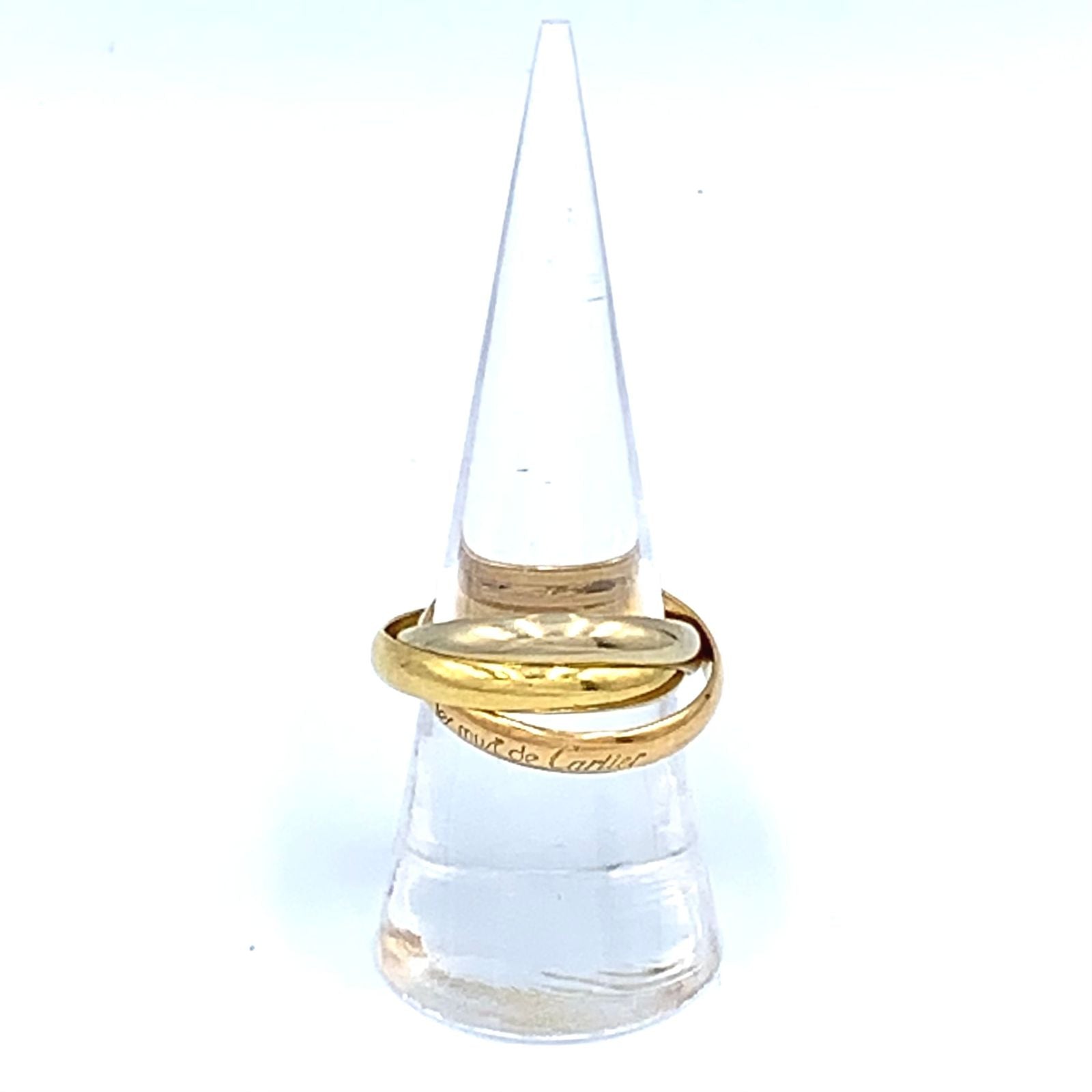 Cartier Trinity Yellow Gold Pink White Ring — view 5