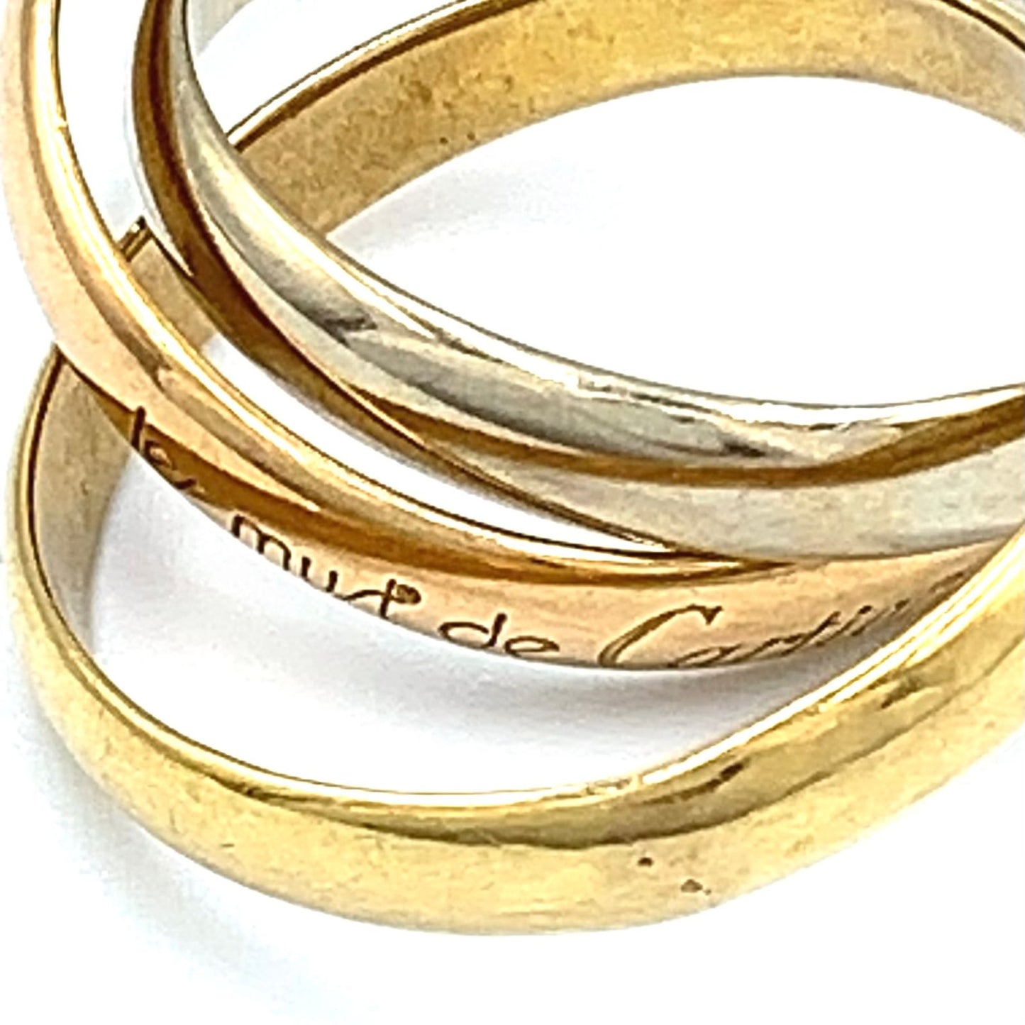 Cartier Trinity Yellow Gold Pink White Ring — view 8
