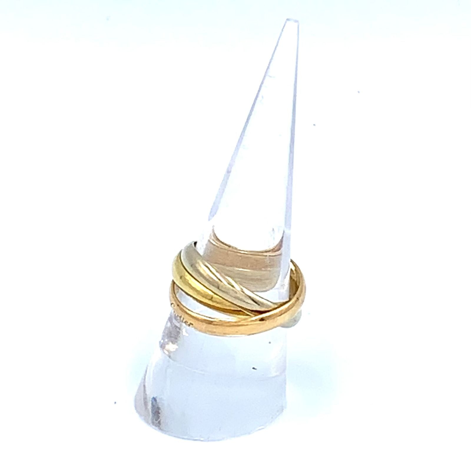 Cartier Trinity Yellow Gold Pink White Ring — view 6