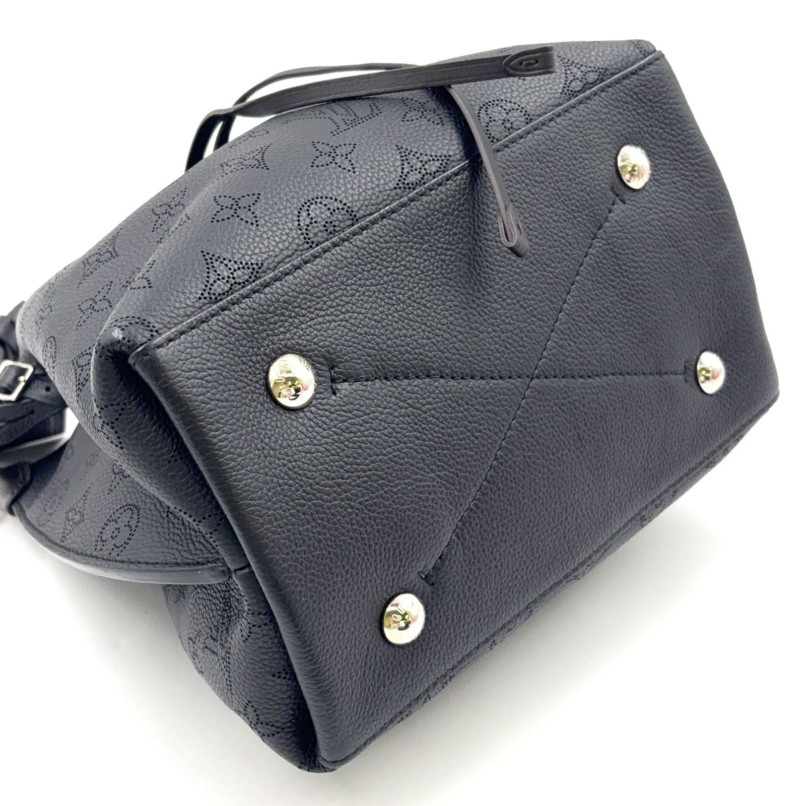 Louis Vuitton Monogram Mahinamuria Mahina 2-Way Shoulder Leather Calf Black — view 7