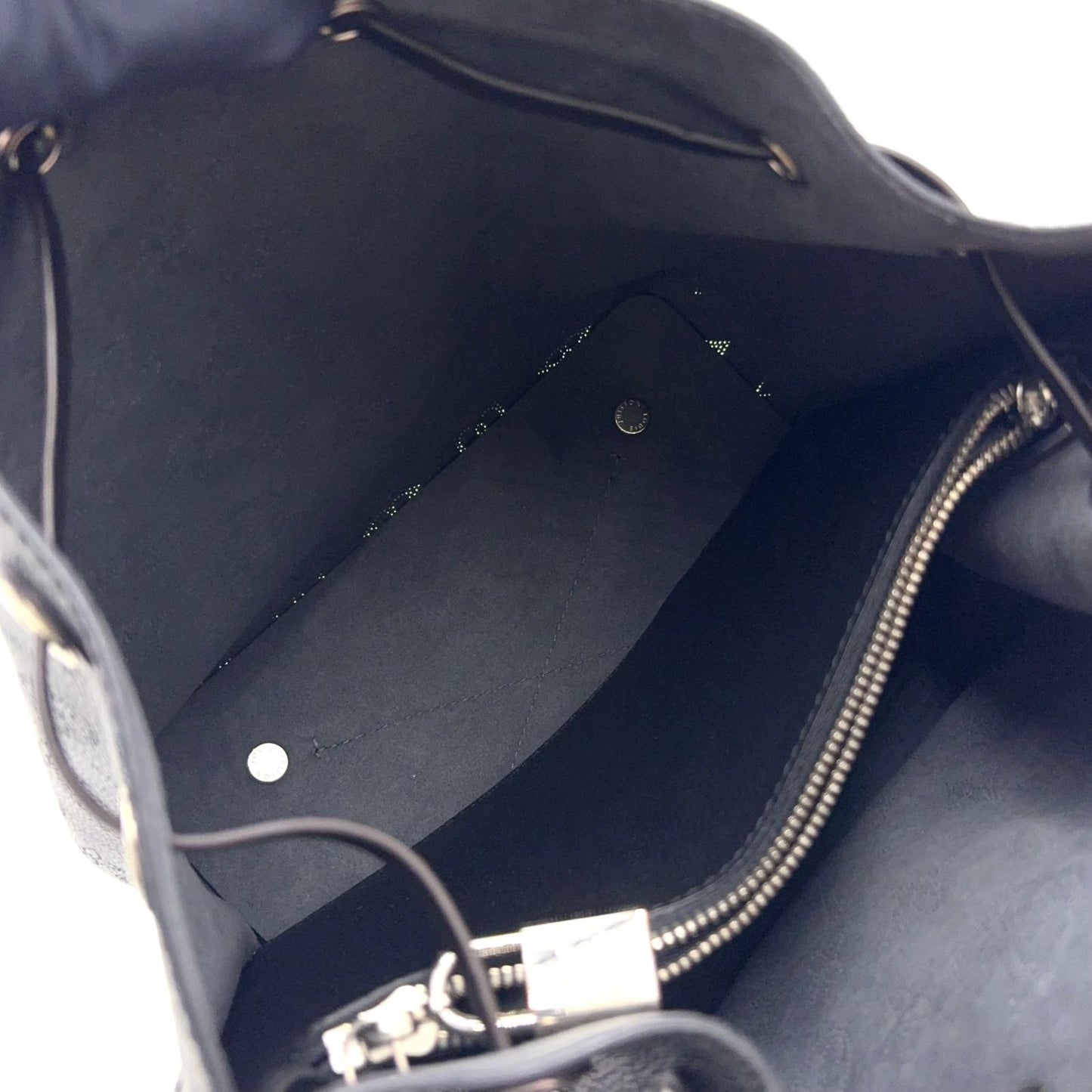 Louis Vuitton Monogram Mahinamuria Mahina 2-Way Shoulder Leather Calf Black — view 4