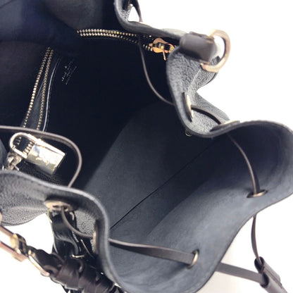 Louis Vuitton Monogram Mahinamuria Mahina 2-Way Shoulder Leather Calf Black — view 3