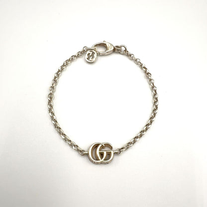 Gucci Interlocking Silver Chain Bracelet — view 3