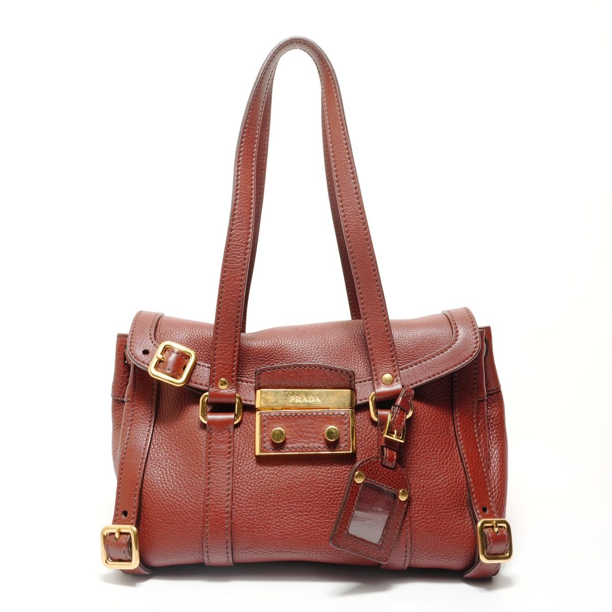 Prada Shoulder Bag Tote Leather