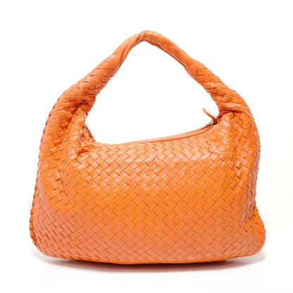 Bottega Veneta Intrecciato Shoulder Bag Leather Orange — view 2
