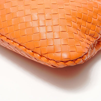 Bottega Veneta Intrecciato Shoulder Bag Leather Orange — view 6