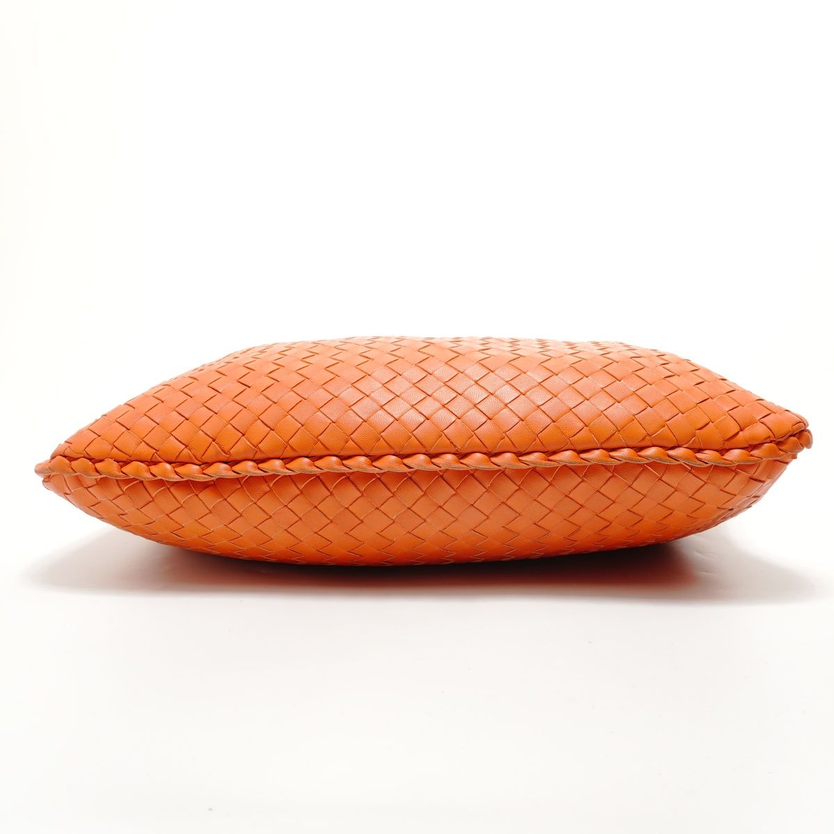 Bottega Veneta Intrecciato Shoulder Bag Leather Orange — view 7
