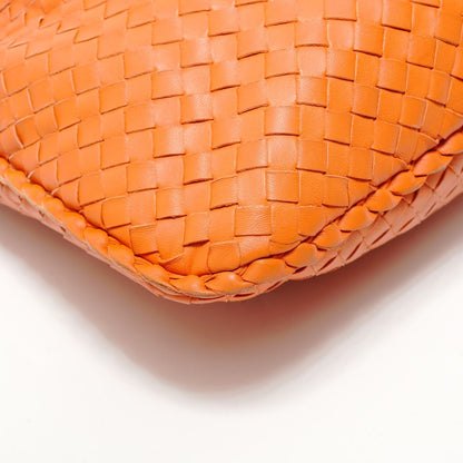 Bottega Veneta Intrecciato Shoulder Bag Leather Orange — view 5