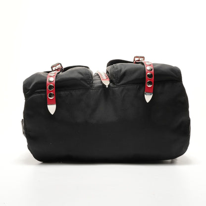 Prada Backpack Nylon Studs Leather — view 7