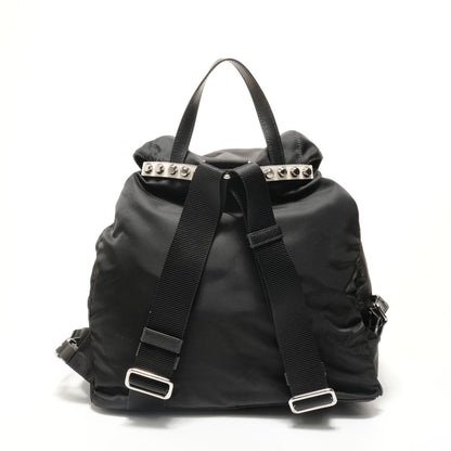 Prada Backpack Nylon Studs Leather — view 2